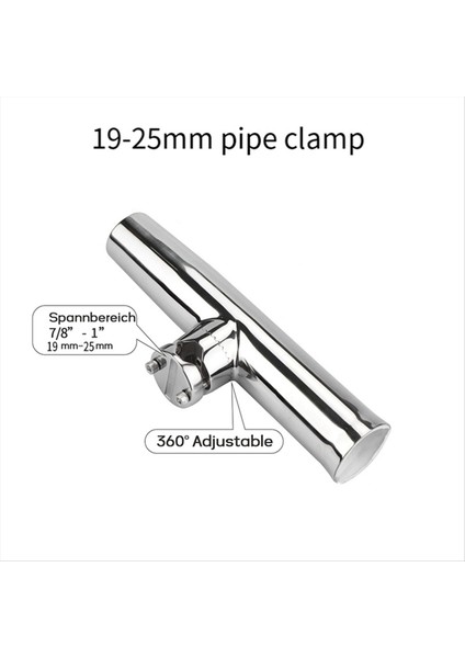 2 Adet Deniz Botu Olta Çubuğu Tutucu Paslanmaz Çelik Kelepçeli Raylı Deniz Çubuk Kapseni (Yurt Dışından) modelleri