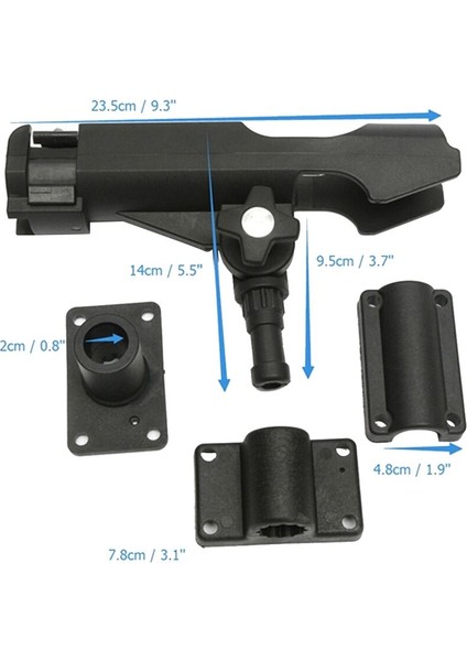 Tekne Kayık Olta Çubuğu Tutucu Plastik Olta Braketi Ayarlanabilir Çıkarılabilir Tekne Montajı Balıkçılık Dinlenme (Yurt Dışından) modelleri