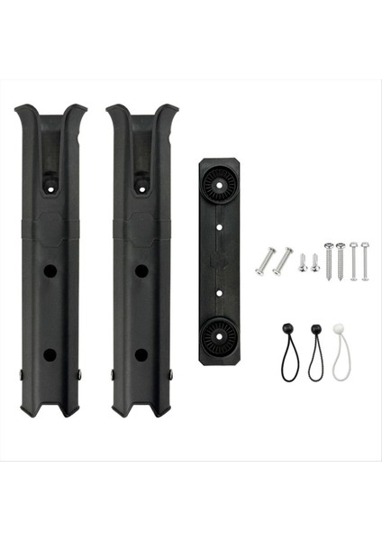 Deniz Teknesi Olta Çubuğu Tutucu Raf Eğirme Balıkçılık Çubuğu Destek Standı Tekne Deniz Balıkçılığı Kutusu Kayık Tekne Siyah (Yurt Dışından)