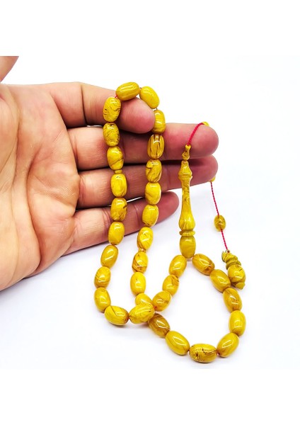 Usta Işçilikli Bol Hareli Sıkma Ateş Kehribar Tesbih fiyatları