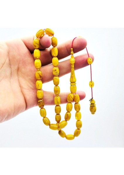 Usta Işçilikli Bol Hareli Sıkma Ateş Kehribar Tesbih modelleri