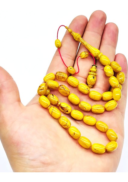 Usta Işçilikli Bol Hareli Sıkma Ateş Kehribar Tesbih fırsatları