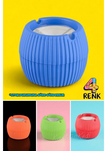 Kokusuz Metal Kapaklı Tombik Küllük - 1 Adet fiyatları