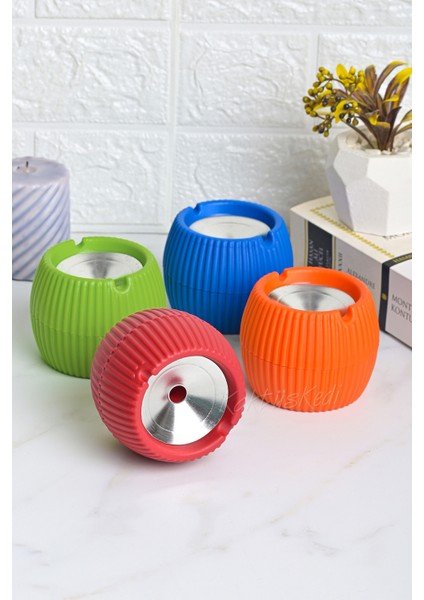 Kokusuz Metal Kapaklı Tombik Küllük - 1 Adet modelleri