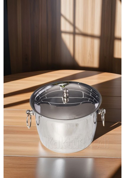 Termoslu Paslanmaz Çelik Buz Kovası 500 ml