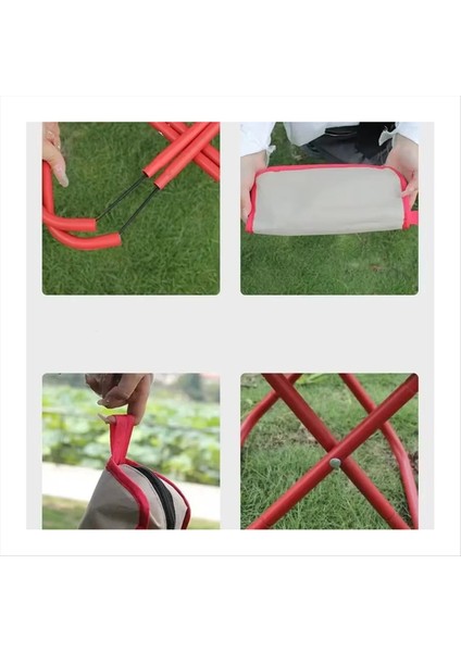 Taşınabilir Katlanır Kamp Taburesi Sandalyesi Balıkçılık Taburesi Katlanabilir Depolama ile Çok Fonksiyonlu Mini Seyahat Çizim Taburesi (Yurt Dışından)