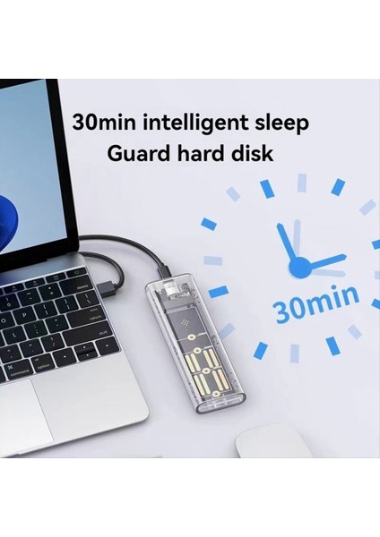 M2 SSD Muhafaza M 2 Nvme+Ngff Çift Protokol SSD Muhafaza USB 3 2 Gen2 10GBPS Pc C Için Şeffaf Harici Sürücü Kılıfı (Yurt Dışından) fırsatları