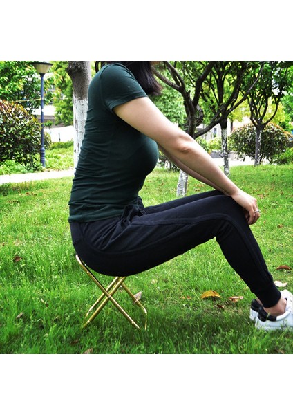 Açık Katlanır Kamp Taburesi Altın Alüminyum Alaşım Sandalye Çanta Taburesi Koltuk Balıkçılık Kamp Siyah (Yurt Dışından) indirimleri