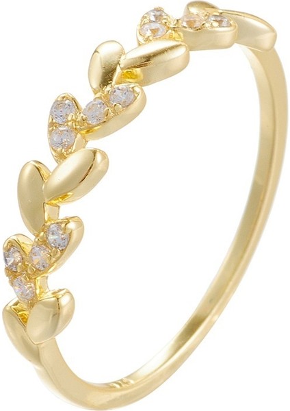 Elmas ve Buğday Kulaklı, Güzel Kadın Gümüş Yüzüğü (Beden: 6) (Yurt Dışından)