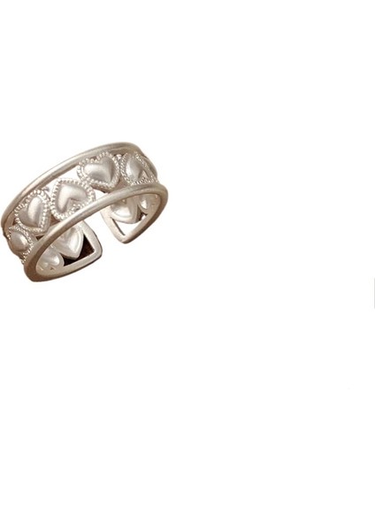 Aşk Içi Boş Yüzük Kadın Avrupa ve Amerikan Altın Kaplama Açık Yüzük Ayarlanabilir Yüzük (Yurt Dışından)