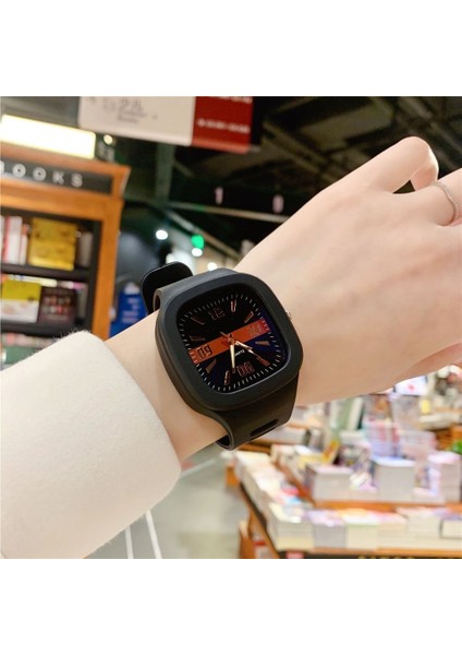 Çocuk Saati Silikon Kayışlı Ilkokul ve Ortaokul Öğrencileri Sınav Sevimli Su Geçirmez Çocuk Saati (Yurt Dışından)