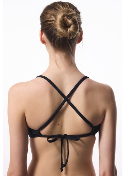 Siyah Mary Bra Bikini Üstü