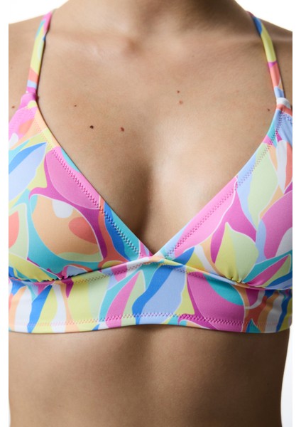 Renkli Noche Bralet Bikini Üstü