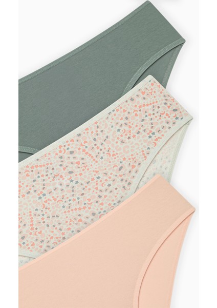 Leo Stars 3lü Cover Çok Renkli Slip Külot