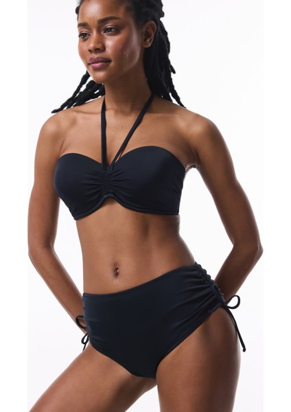 Siyah Yüksek Bel Bikini Altı