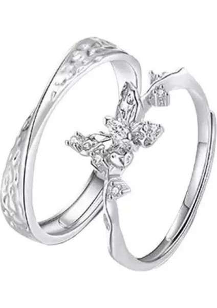 Erkekler ve Kadınlar Için Ayarlanabilir Kelebek Çift Yüzükler Mobius Yüzüğü (Yurt Dışından) fiyatları