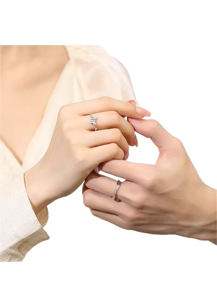 Erkekler ve Kadınlar Için Ayarlanabilir Kelebek Çift Yüzükler Mobius Yüzüğü (Yurt Dışından) modelleri