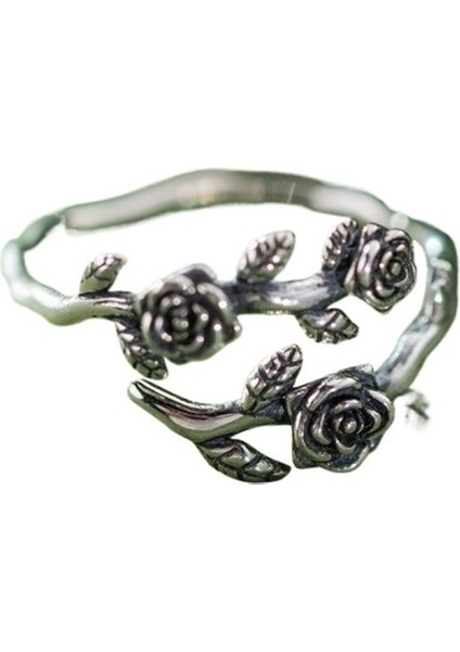 Kadınlar Için Retro Orman Dikeni Gül Yüzük Tatlı Yüzük (Yurt Dışından)