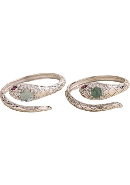 S925 Ayar Gümüş Yılan Yüzük Kadın Işaret Parmağı Yüzük Ayarlanabilir Yüzük (Yurt Dışından) fiyatları