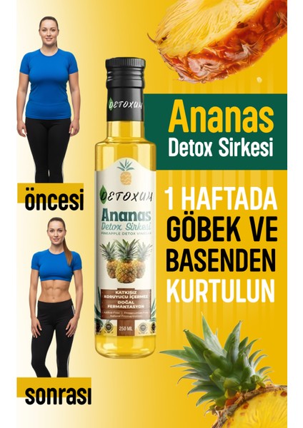 İLK HAFTADA HAFİFLE!! ananas detoks sirkesi zayıflama diyet ürünleri detox form sirke bitkisel besin çayı zayıflatmak destekleyici odem vesıskınlık