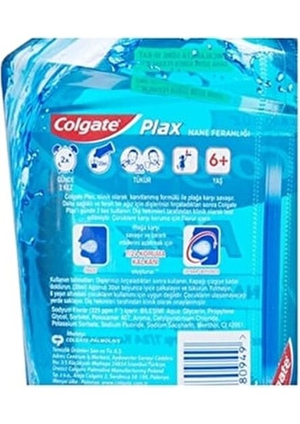 Plax Nane Ferahlığı Alkolsüz Ağız Gargarası 500 ml Uzun Süreli Ferahlık Sağlar modelleri