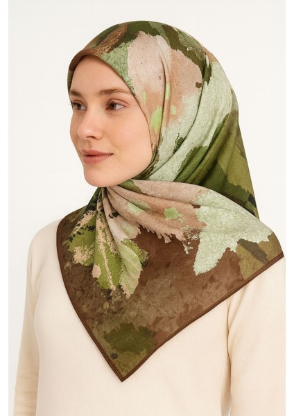 Desenli Ipeksi Kaymaz Kumaş Soft Eşarp