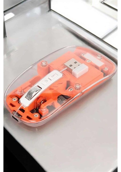 Kablosuz Mouse Fare 5.0 Bluetooth Bağlantılı USB Girişli
