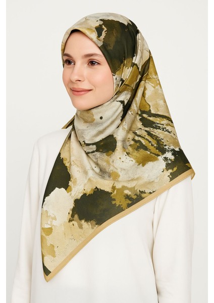 Desenli Ipeksi Kaymaz Kumaş Soft Eşarp