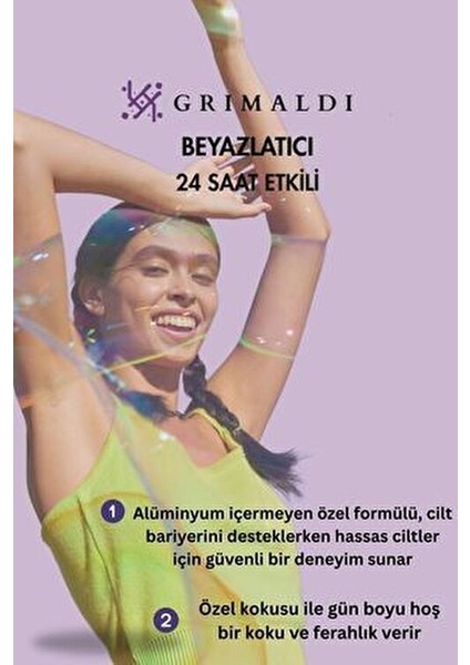 Beyazlatıcı Roll-On Alüminyum İçermez Kalıcı Ferahlık 50 ml Tüm Cilt Tipleri İçin fırsatları