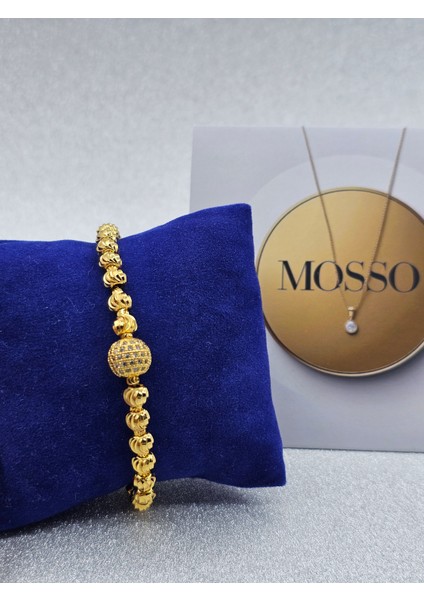 Dorika Toplu Zirkon Taş Işlemeli Çelik Bileklik fiyatları