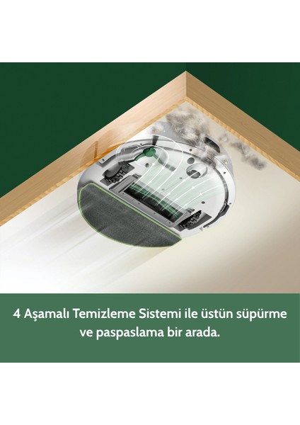 Roomba 105 Combo Robot Süpürge ve Paspas (Beyaz) modelleri