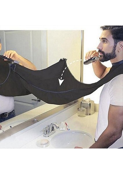 1 Adet - Tıraş Önlüğü, Erkekler Için Sakal Kılı Toplayıcı, Tıraş ve Düzeltme Sakal Pelerini, Bakım Bezi, Su Geçirmez, Vantuzlu B (Yurt Dışından) modelleri
