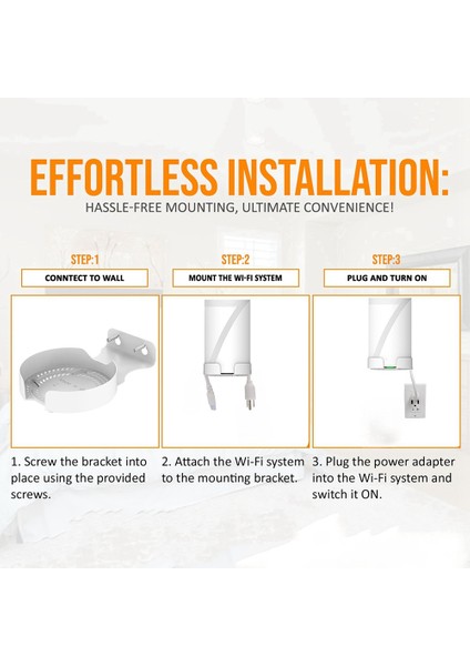 Tp-Link Deco Için Alüminyum Alaşım Yönlendirici Duvar Montaj Braketi BE75/BE85/BE95/BE17000 Bütün Ev Mesh Wifi 7 Aksesuarlarla (Yurt Dışından) fiyatları