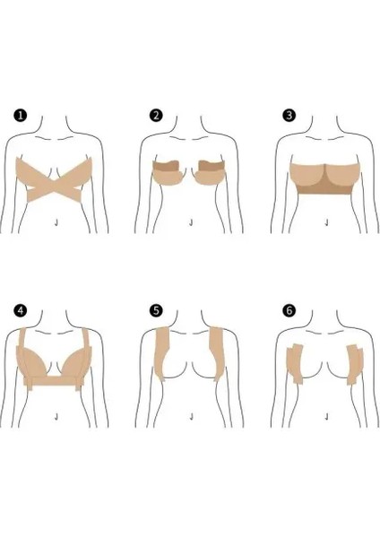 Göğüs Dikleştirme Bandı S Beden 2.5 Cm.