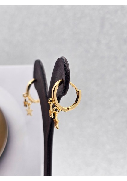 Xuping Yıldız Model Gold Renk Çelik Küpe modelleri