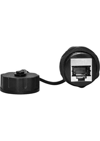 5pcs Panel Montajı RJ45 Su Geçirmez Konektör Ethernet Lan Kablo Konektörü Çift Kafa Adaptörü Toz Kapağına Sahip (Yurt Dışından) indirimleri