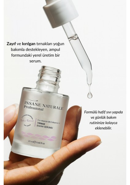 Insane Naturale Tırnak Bakım Serum 20 ml