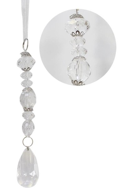 Yılbaşı Ağaç Süsü Lüks Kristal Damla Taşlı Sarkıt Dekoratif Süs 22 cm modelleri