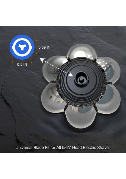 7d Elektrikli Tıraş Makinesi Yedek Başlık L Su Geçirmez Bıçak Esnek Kesici Yüzen Yüz Sakalı (Yurt Dışından) indirimleri