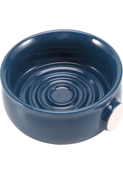 Seramik Erkek Tıraş Kupası Kase Bardak Iplik Alt Geniş Ağızlı Tıraş Fırçası ve Sabun Koyu Mavi (Yurt Dışından) modelleri