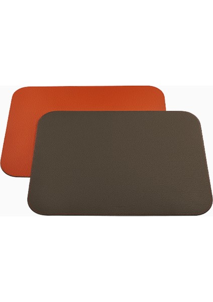 Place Mats HP540 Br|yl Iki Yönlü Gerçek Deri El Yapımı Italyan Seti