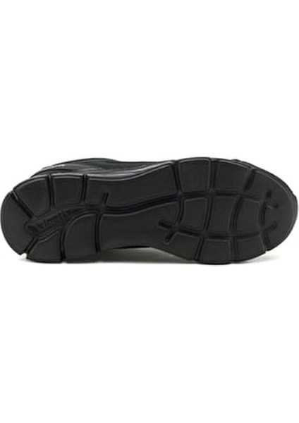 Günlük Kullanıma Uygun Siyah Erkek Koşu Ayakkabısı Hafif ve Esnek Tasarım