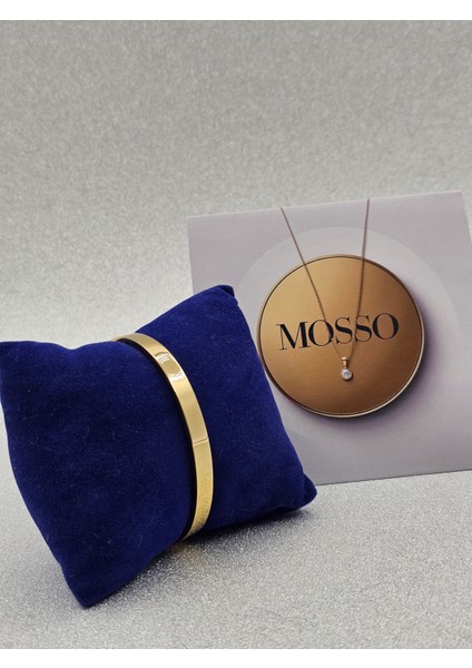 Kalın Düz Kelepçe Model Gold Renk Çelik Bileklik fiyatları