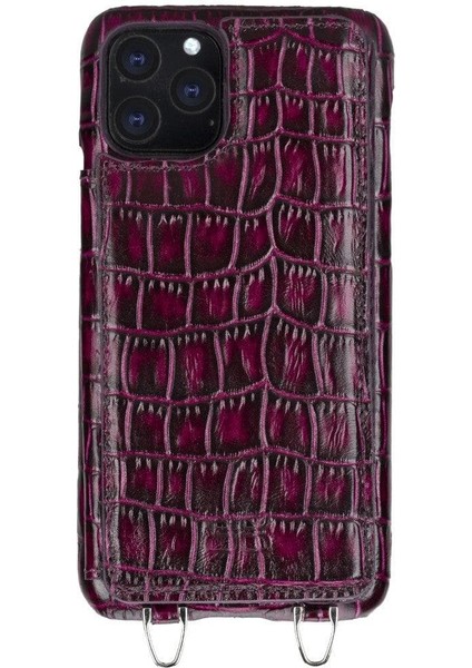 Saff iPhone 11 Pro Max Leather Case With Shoulder Strap