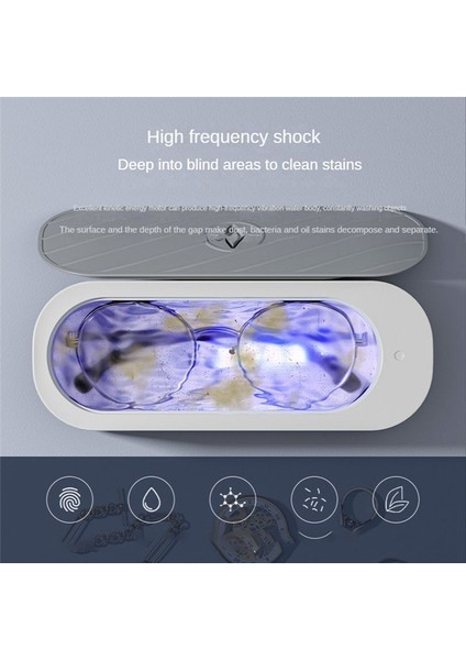 Ultrasonik Temizleme Makinesi 45000Hz Yüksek Frekanslı Titreşimli Yıkama Temizleyici Mücevher, Gözlük, Saat, Takma Diş Yıkama (Yurt Dışından) fırsatları