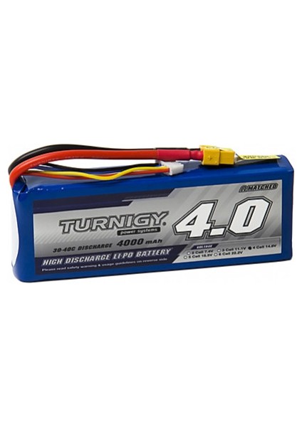 4000MAH 4s 30C Lipo Batarya W/xt-60