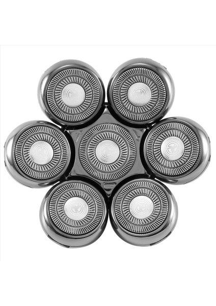 Elektrikli Tıraş Makinesi, Erkek Sakal Düzeltici, Islak ve Kuru 7d Yüzen Başlıklı Bıçak, Gümüş Yedek Kesici Başlık (Yurt Dışından)