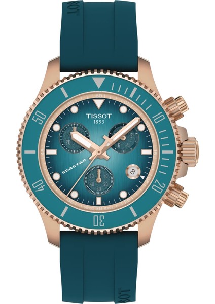 T1202173704100 Seastar 1000 Quartz Chronograph 38MM Erkek Kol Saati T120.217.37.041.00