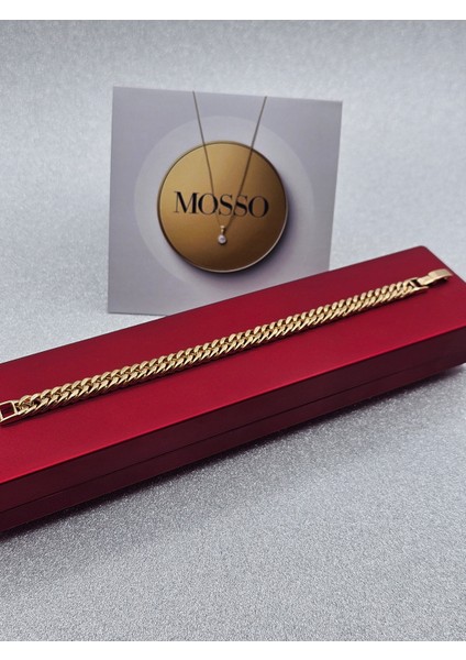 Xuping Gurmet Italyan Model Işleme Detaylı Zincir Çelik Bileklik modelleri