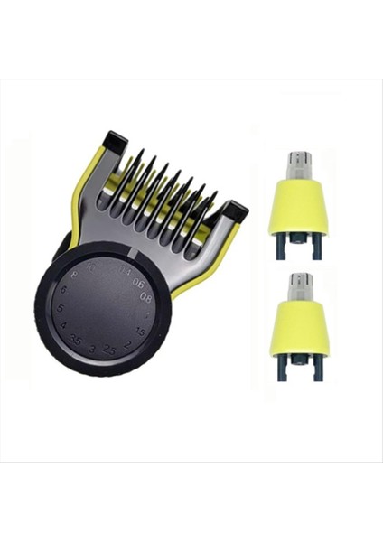 Tek Bıçaklı 3 Adet Yedek Burun Başlığı Düzeltici QP2520 QP2530 QP2630 QP2620 Ayarlanabilir Kılavuz Tarak (Yurt Dışından)